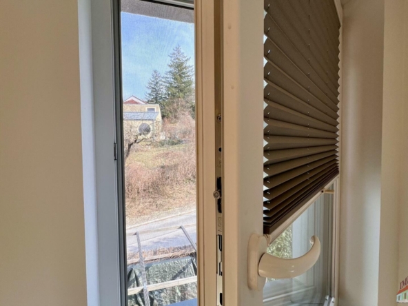 Fenster mit Fliegenschutz und Plissees