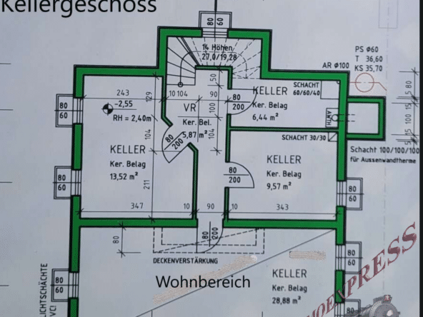 Grundriss Kellergeschoss