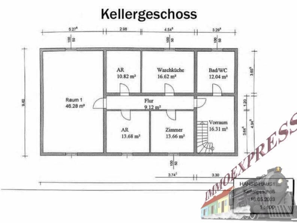 Plan Kellergeschoß